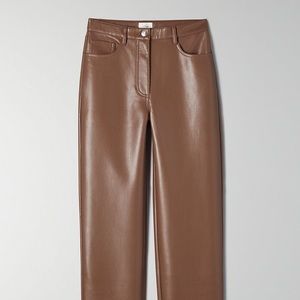 Aritzia Melina vegan leather pants